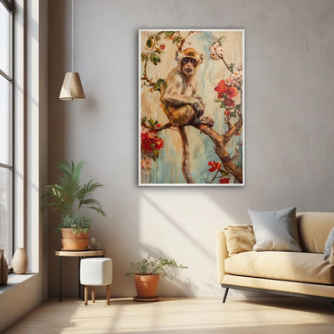 Monkey Painting Canvas